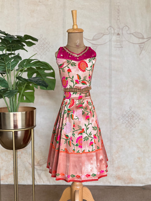 Arthaa - Banarasi Crop Top And Skirt