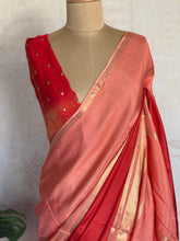 Semi Mysore Crepe Silk Mubbagam Saree – Kanakambaram Tone with Zari Accents