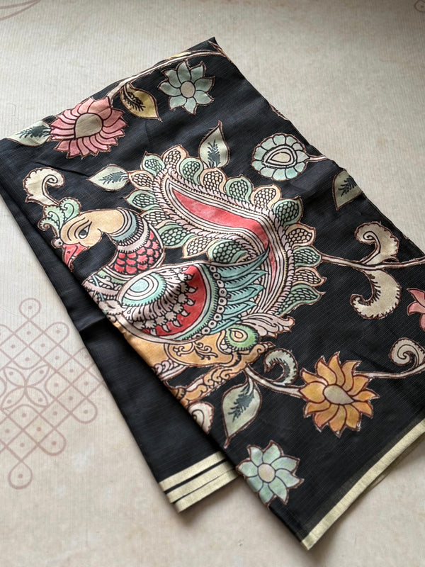 Kalamkari Appliqué Saree