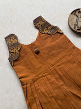 Sinamika - Kids Cotton Frock with Geometric Zari Border