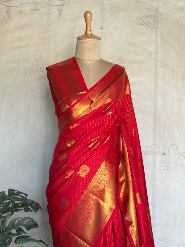 Semi Kanchi Silk Saree (Tarakanti - Navaratri Collection)