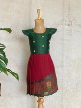 Chettinad Cotton Overlapped Bodice Skirt and Top