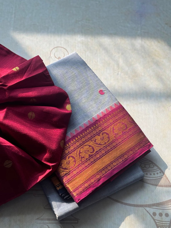 Chettinad Cotton Saree - Pongal Collection