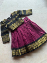 Aakriti Semi Silk Crop Top with Skirt Set - Festive Wear