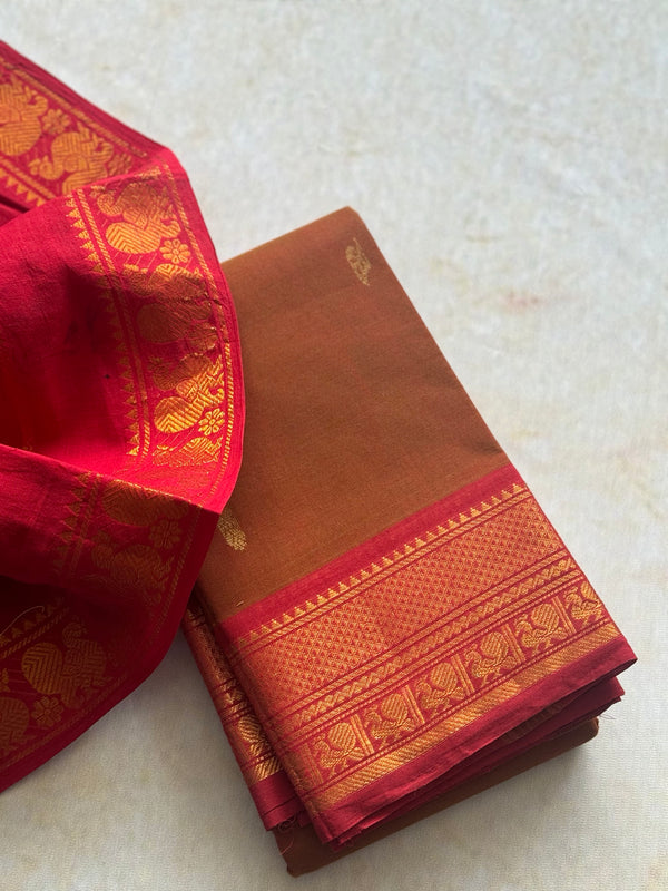 Chettinad Cotton Saree - Pongal Collection