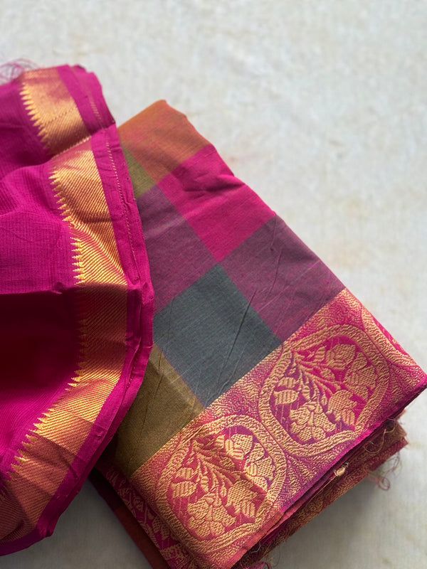 Kandangi Chettinad Saree - Pongal Collection