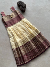 Ziva - Kids Vegan Silk Long Dress Onam Edit Express
