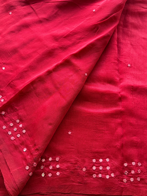 Shambhavi - Pure Kota Saree with Mirror Detailings