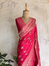 Nandhana - Crinkle Georgette Saree with Sona Rupa Zari Weaving