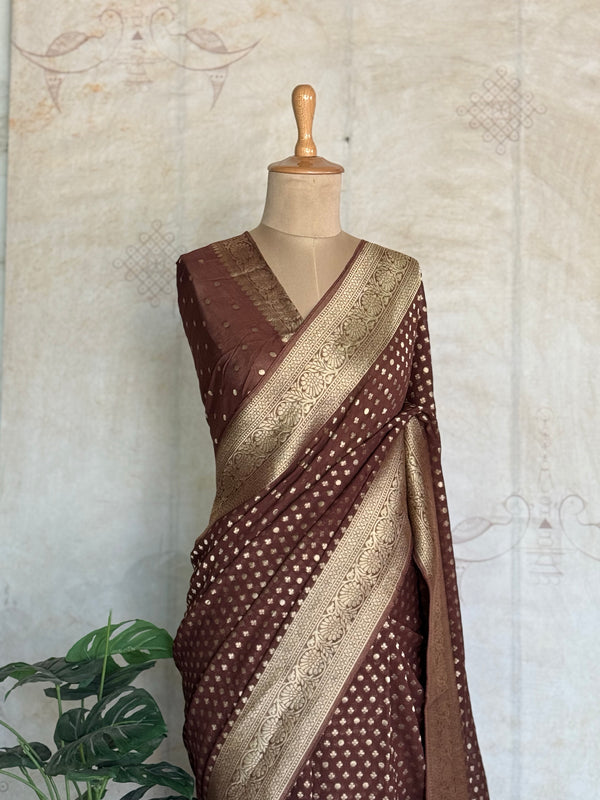 Abhaya - Pure Khaddi Georgette Saree