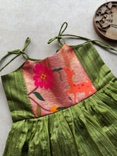Kids Girl Dress - Paithani x Tussar Silk