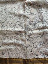 Mangalgiri Pen Kalamkari Saree