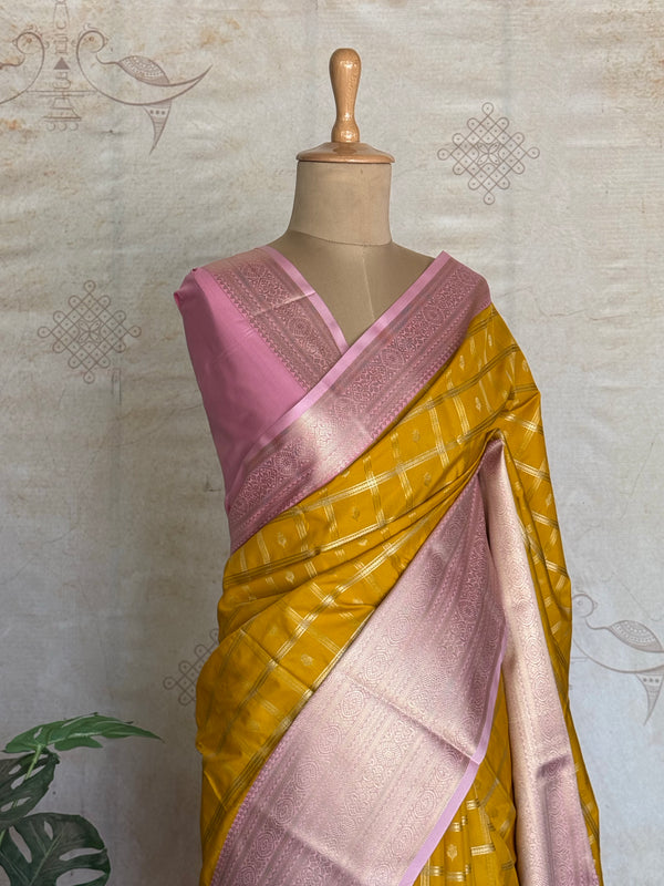 Semi Kanchi Silk Saree