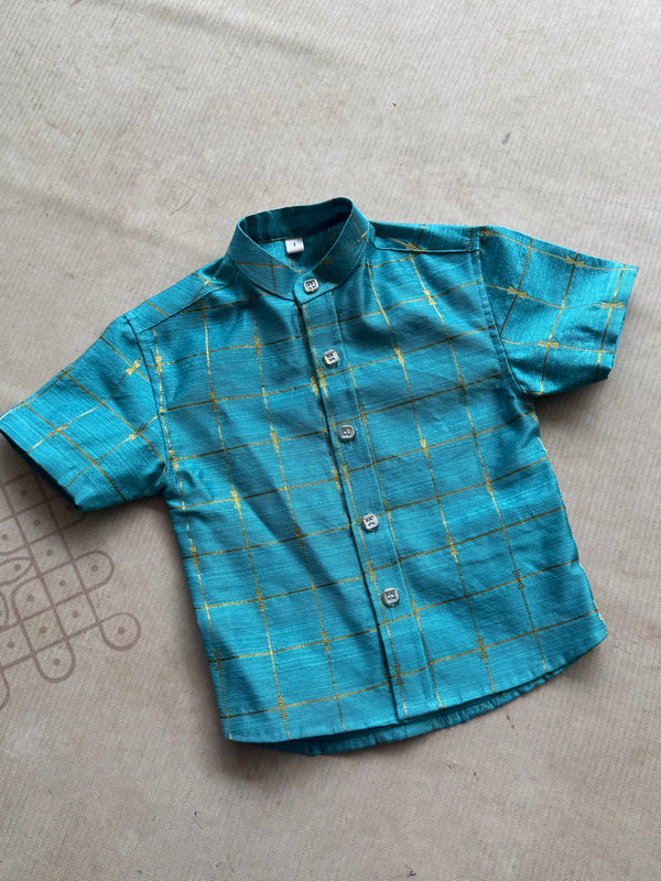 Mayuran Boys Shirt & Trouser Set — South Indian Traditional Ethnic Wear Festive Edit