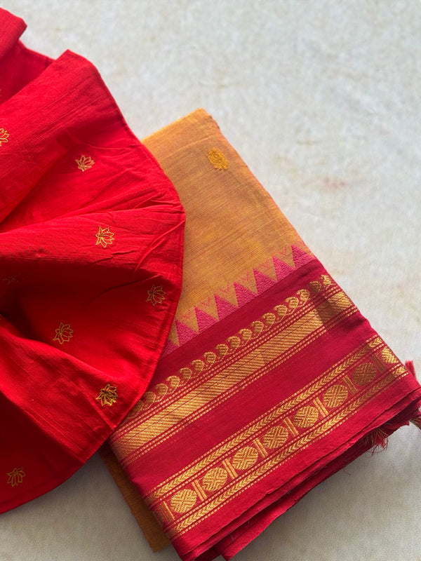 Chettinad Cotton Saree - Pongal Collection