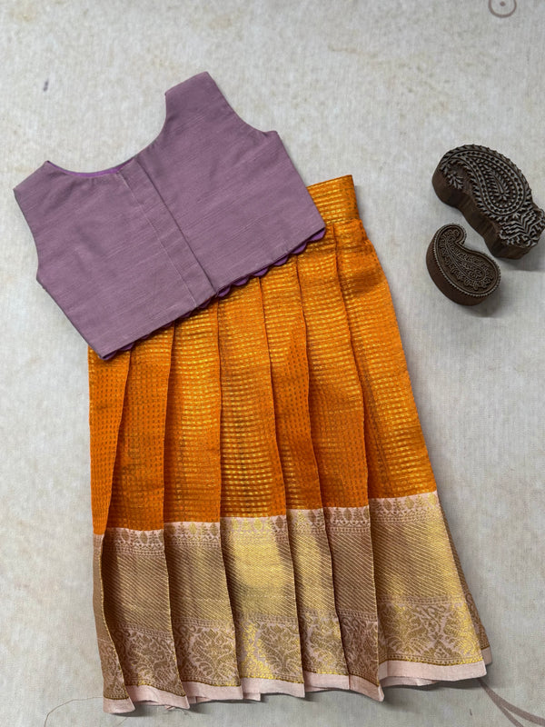 Glass Tissue Crop top and skirt  - Festive Styles