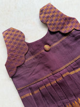 Sinamika - Kids Cotton Frock with Geometric Zari Border