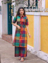 Kadhambam - Madras Checks Co-ord Set