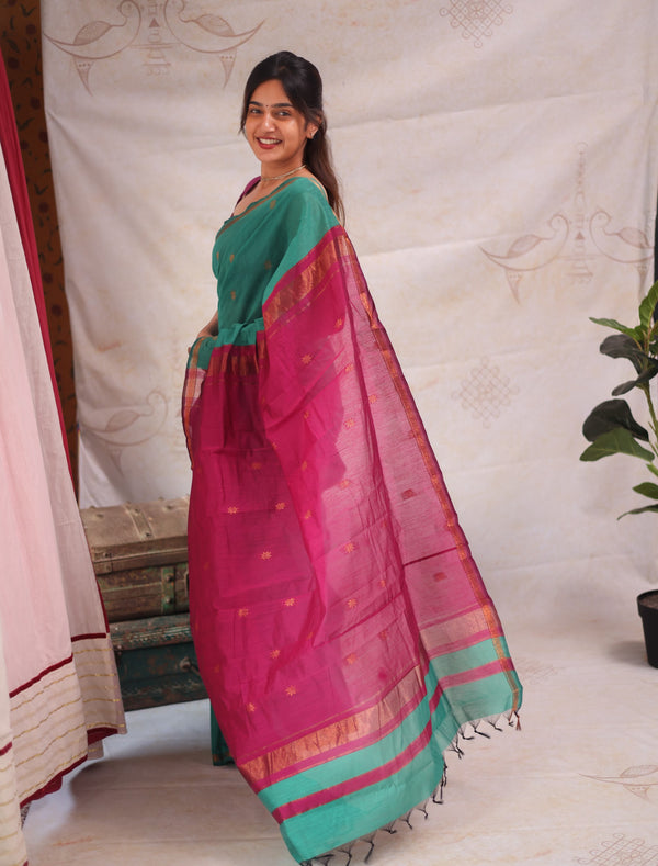 Maheshwari Silk Cotton Saree