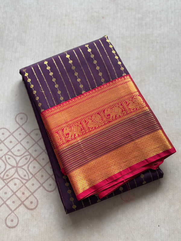 Semi Kanchi Silk Saree