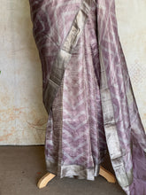 Senorita Pure Tissue Digital Print Saree – Mauve Mist & Silver GreyRose & Silver Grey (Copy)