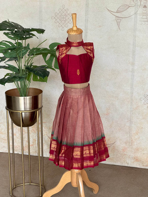Vaagai - Chettinad Cotton Skirt and Top Express