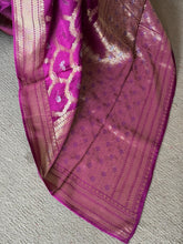 Vrishti - Mushru Satin Silk Saree with Antique Zari Jaal Weaving - Festive Edit