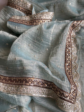 Pure Silk Tissue Georgette Saree – Festive & Wedding Designer Wear