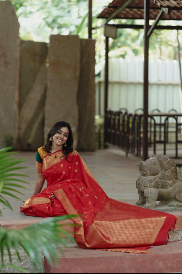 Semi Kanchi Silk Saree