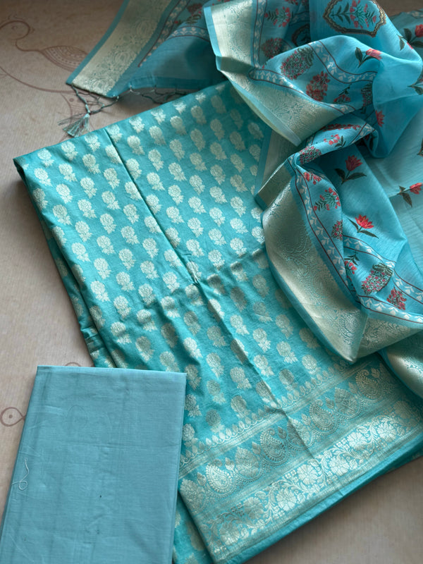 Alanah - Banarasi Unstitched Salwar Suit Set