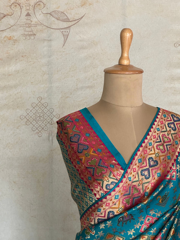 Arundhati Pure Banarasi Saree in Patola-Inspired Design