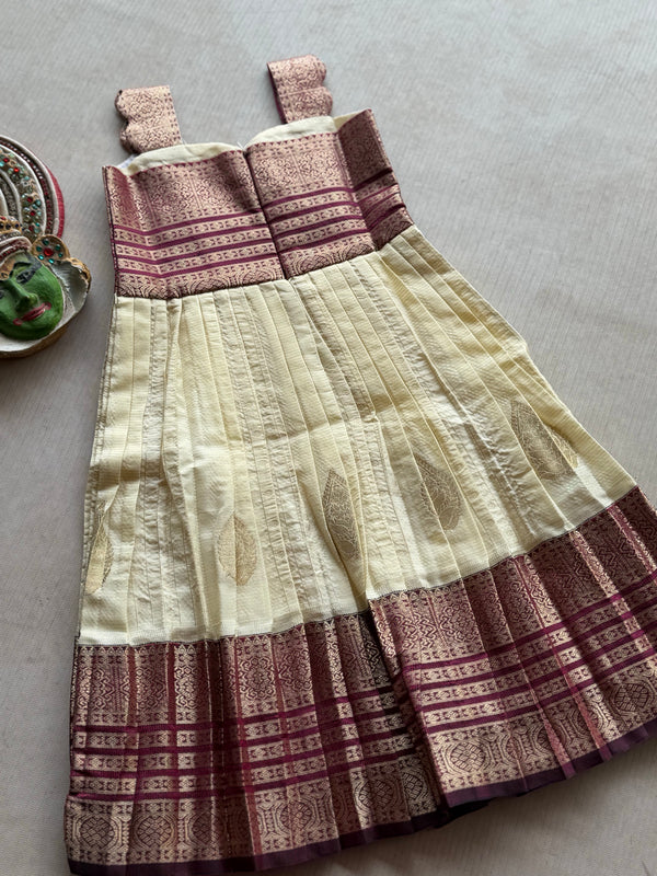 Ziva - Kids Vegan Silk Long Dress Onam Edit Express