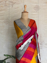 Chaitra - Pure Tussar Block Printed Saree