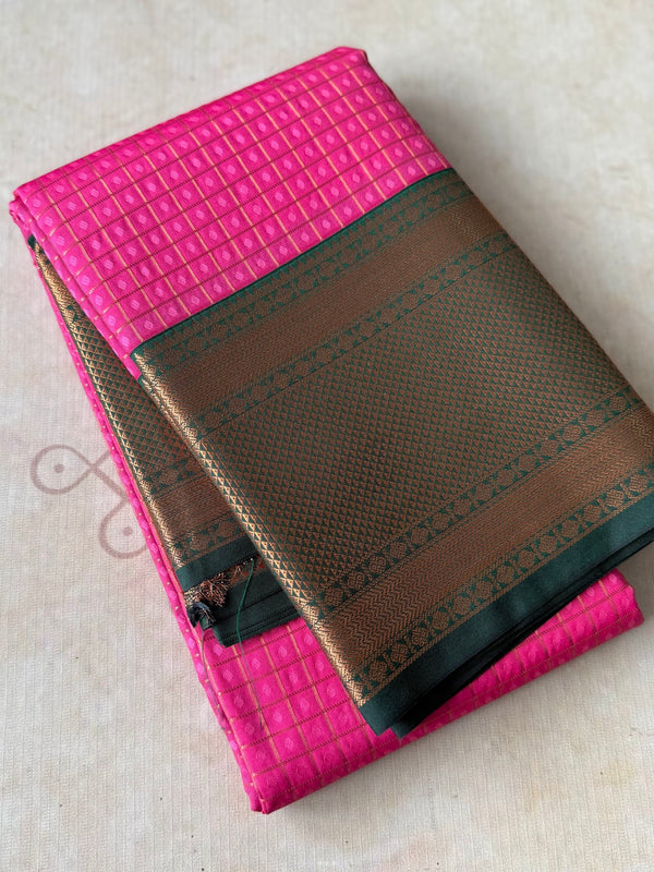 Semi Kanchi Silk Saree