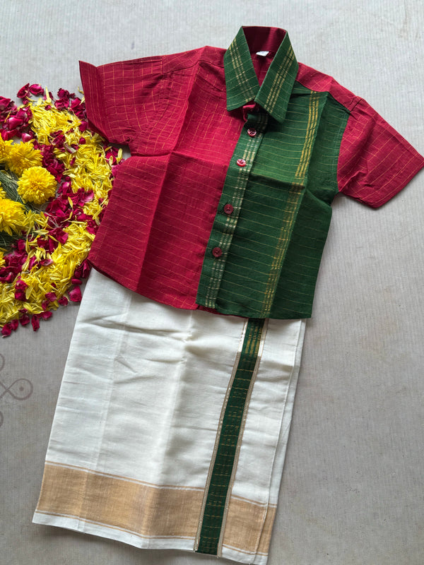 Boys Dhoti and Shirt - Onam Edit Express