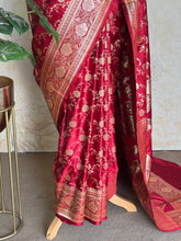 Mushru Katan Pure Banarasi Saree