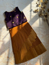 Chettinad cotton overlapped Skirt with bodice top