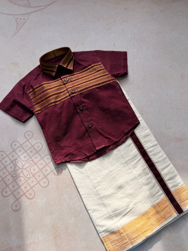 Boys Dhoti and Shirt  - Onam FastTrack