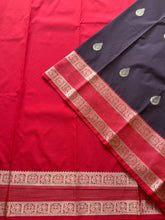 Semi Kanchi Silk Saree - Coffee Brown & Zari Border
