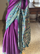 Cotton Patola Saree With Mirror Work