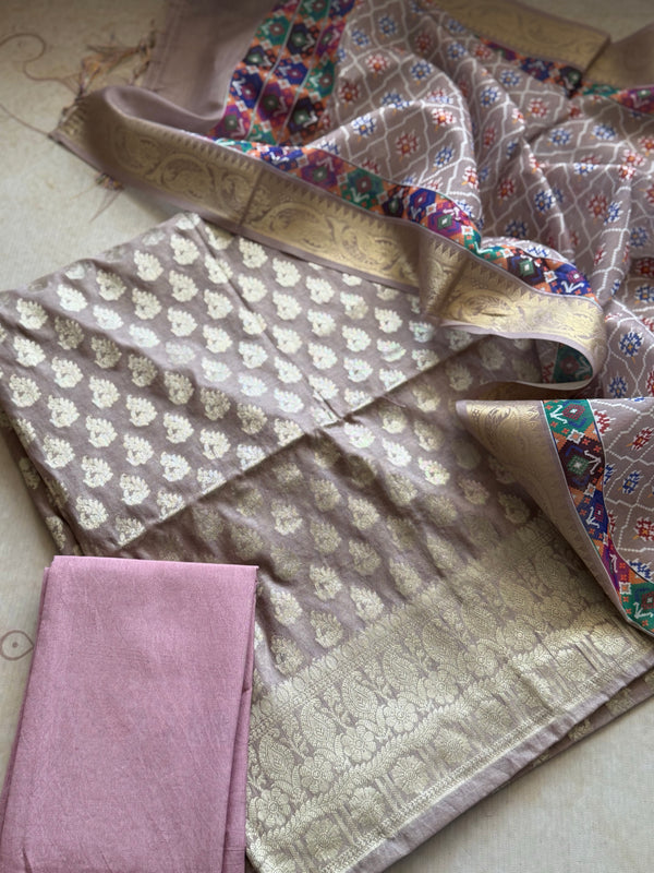 Alanah - Banarasi Unstitched Salwar Suit Set