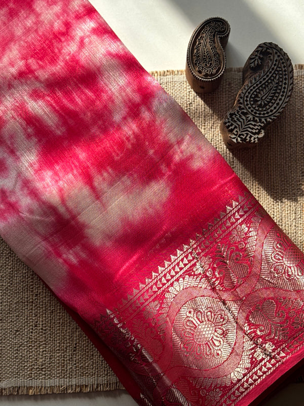 Shibori Mangalgiri Silk Cotton Saree