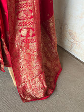 Tripti Mushru Banarasi Silk Saree – Peacock & Rani Palki Zari