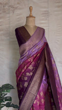 Nityasri - Ombre Khaddi Georgette Saree With Jaal Detailings