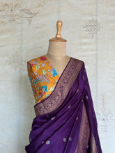 Nijaruna - Pure Matka Silk Saree With Zari Meenakari Buttas
