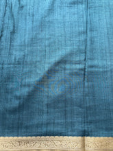 Gulmohar - Pen Kalamkari Tussar Silk Saree with Zari Border & Artistic Pallu