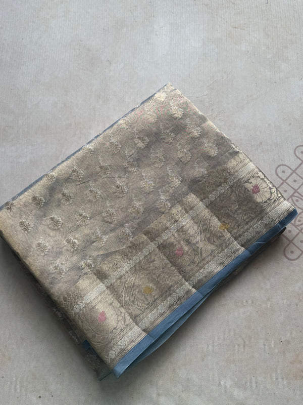 Pure Molten Gold Tissue Saree