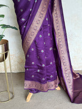 Nijaruna - Pure Matka Silk Saree With Zari Meenakari Buttas