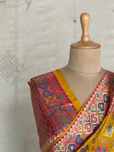 Pure Banarasi Saree In Patola Inspire Design