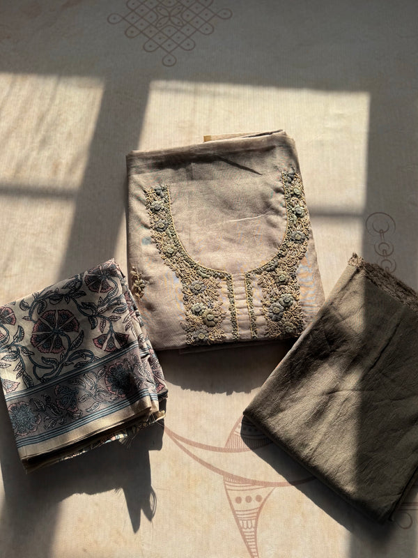 Sylvie Unstitched - Kurta + Pant + Dupatta